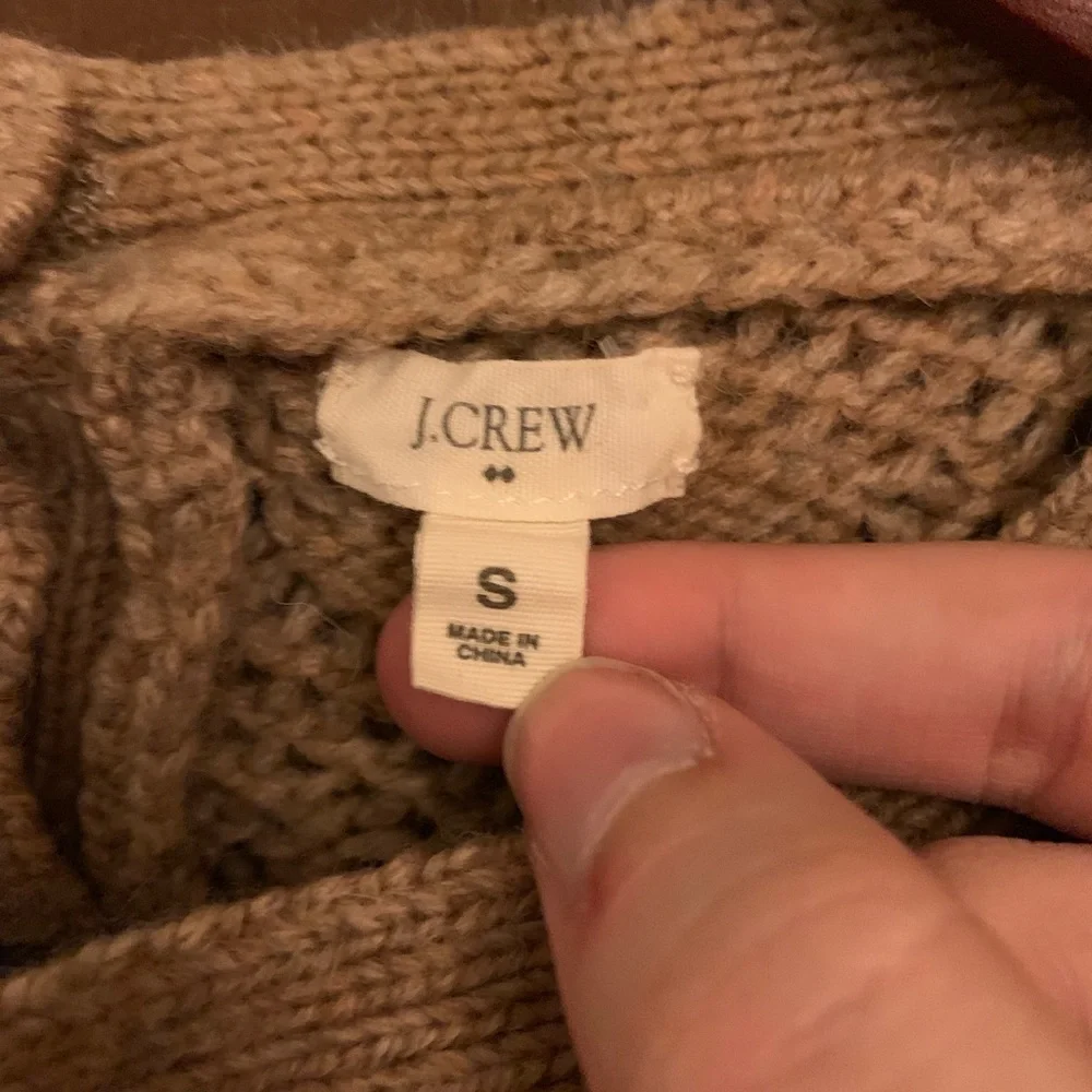 J. Crew Wool Crochet Sweater